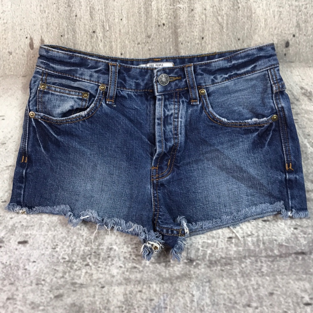 Free people jean shorts